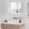 Armoire Murale Salle de Bain avec Miroir Armoire Murale Salle de Bain avec Miroir