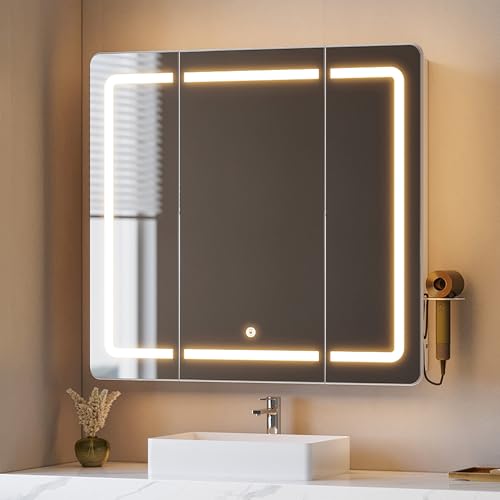 Armoire Murale Salle de Bain avec Miroir LED Armoire Murale Salle de Bain avec Miroir LED
