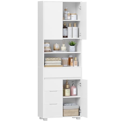 Armoire Salle de Bain avec 4 Tiroirs