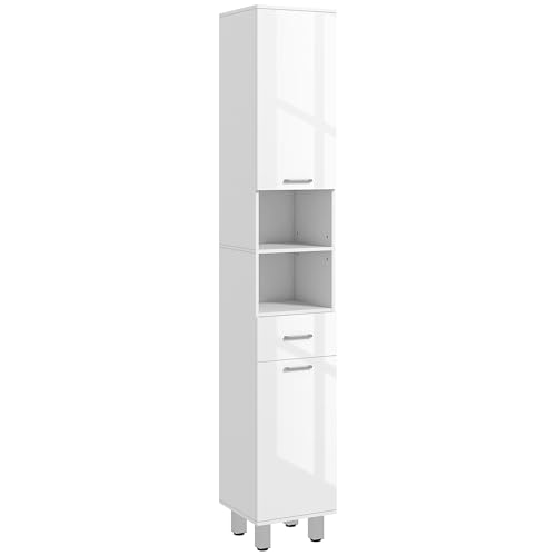 Armoire Salle de Bain Haute en Blanc Armoire Salle de Bain Haute en Blanc