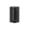 Brabantia Poubelle à Pédale 3 L Noir
