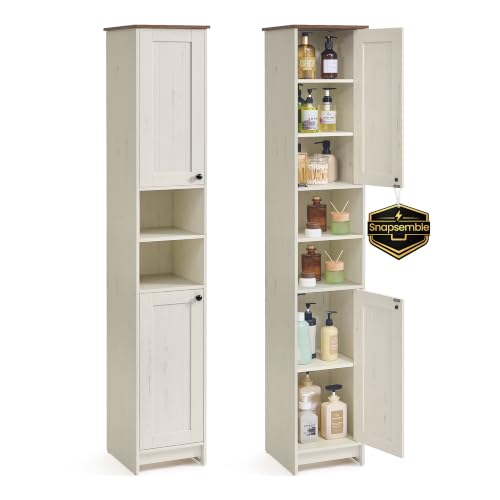 Colonne de Rangement SONGMICS Blanc Rustique Colonne de Rangement SONGMICS Blanc Rustique