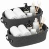 Dexpally Lot de 2 Paniers de Rangement Dexpally Lot de 2 Paniers de Rangement