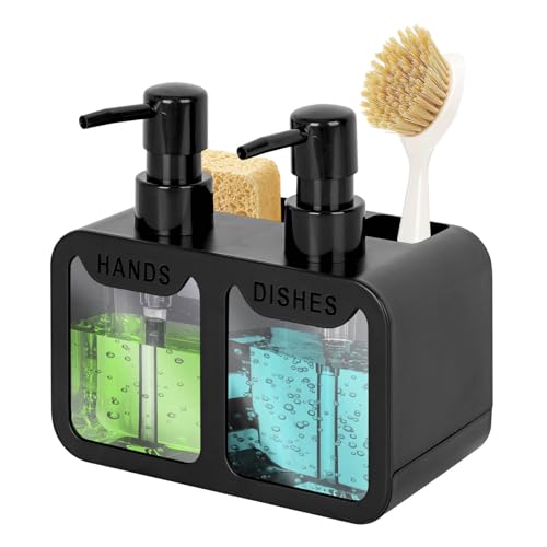 Distributeur de savon 3 en 1 pour cuisine Distributeur de savon 3 en 1 pour cuisine