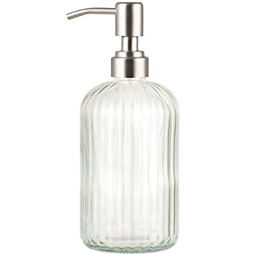 Distributeur de savon en verre 414 ml Distributeur de savon en verre 414 ml