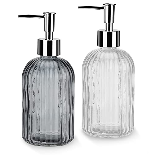 Distributeur de Savon en Verre Élégant Distributeur de Savon en Verre Élégant