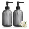Distributeurs de Savon en Verre Noir 425ml Distributeurs de Savon en Verre Noir 425ml