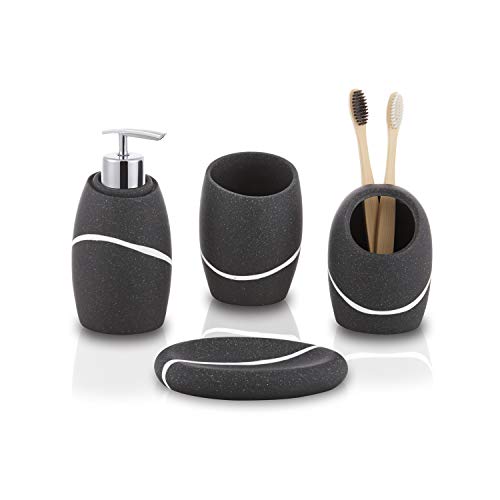 Ensemble d'accessoires de salle de bain 4 pièces Ensemble d'accessoires de salle de bain 4 pièces