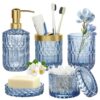 Ensemble d'Accessoires Salle de Bain en Verre Ensemble d'Accessoires Salle de Bain en Verre