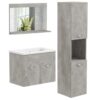 Ensemble de Meubles de Salle de Bain Gris