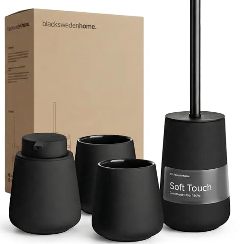 Ensemble Salle de Bain Noir Mat Élégant Ensemble Salle de Bain Noir Mat Élégant