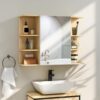 HOMCOM Armoire Murale pour Salle de Bain HOMCOM Armoire Murale pour Salle de Bain