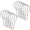 Lot de 10 Anneaux de Douche Métal Lot de 10 Anneaux de Douche Métal