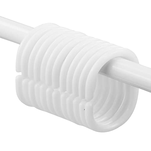 Lot de 12 anneaux de rideau de douche