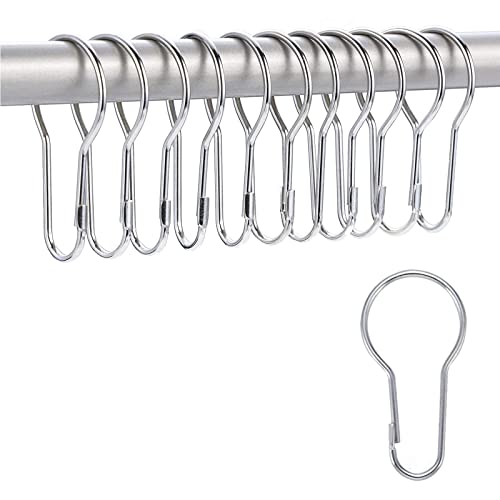 Lot de 12 crochets en métal pour rideau