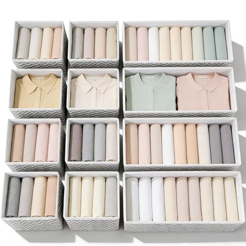 Lot de 12 Organisateurs de Tiroir Pliables