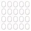 Lot de 20 Anneaux de Rideau Blancs Lot de 20 Anneaux de Rideau Blancs