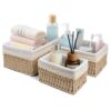 Lot de 3 paniers de rangement en tissu Lot de 3 paniers de rangement en tissu