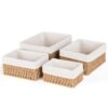 Lot de 4 Paniers de Rangement Tressés Lot de 4 Paniers de Rangement Tressés