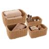 Lot de 4 Paniers de Rangement Tressés Lot de 4 Paniers de Rangement Tressés