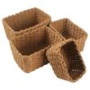 Lot de 5 Paniers de Rangement Tressés Lot de 5 Paniers de Rangement Tressés