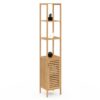 Meuble Colonne Salle de Bain en Bambou
