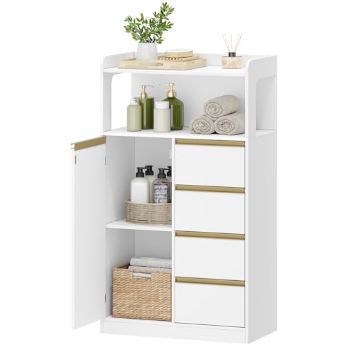 Meuble de Salle de Bain avec 4 Tiroirs Meuble de Salle de Bain avec 4 Tiroirs