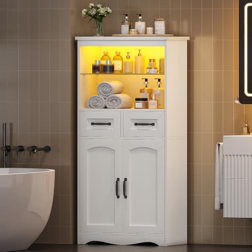 Meuble de Salle de Bain avec Éclairage LED