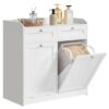 Meuble de Salle de Bain avec Paniers à Linge Meuble de Salle de Bain avec Paniers à Linge