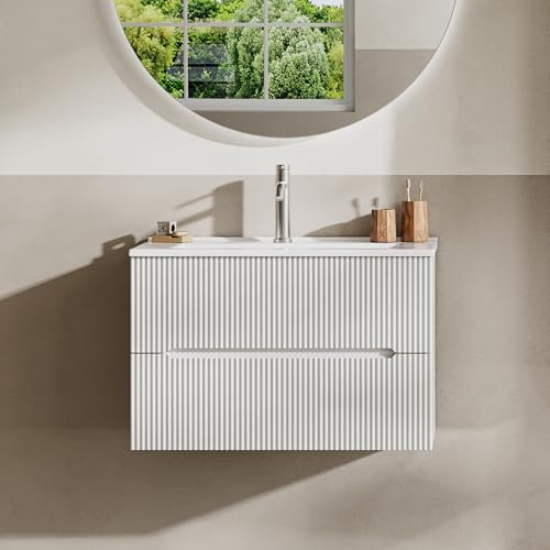 Meuble lavabo mural 61 cm avec vasque Meuble lavabo mural 61 cm avec vasque
