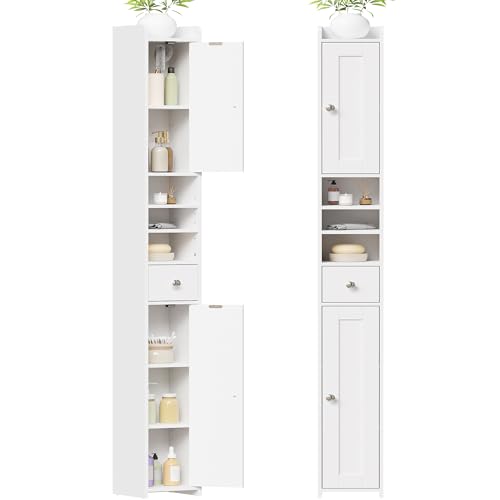 Meuble salle de bain étroit BEWISHOME Meuble salle de bain étroit BEWISHOME