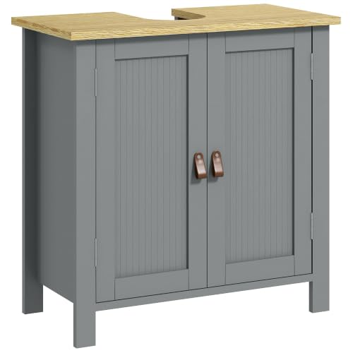 Meuble sous Lavabo 2 Portes Gris 60 cm Meuble sous Lavabo 2 Portes Gris 60 cm