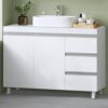 Meuble sous Lavabo Blanc Élegant et Pratique Meuble sous Lavabo Blanc Élegant et Pratique