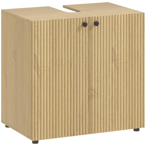 Meuble Sous Lavabo Effet Bois Naturel
