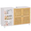 Meuble sous lavabo en Bambou, 2 Portes Meuble sous lavabo en Bambou, 2 Portes