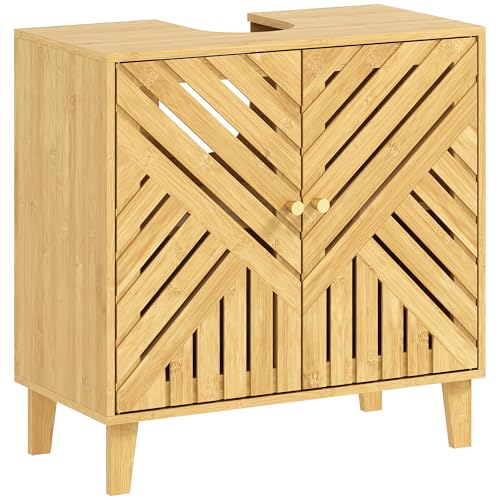 Meuble sous Lavabo en Bambou 60 cm