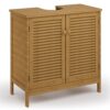 Meuble sous Lavabo en Bambou Naturel