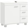 Meuble sous lavabo HOMCOM Blanc 3 Tiroirs Meuble sous lavabo HOMCOM Blanc 3 Tiroirs