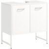 Meuble Sous Lavabo HOMCOM Blanc 60 cm Meuble Sous Lavabo HOMCOM Blanc 60 cm