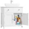 Meuble sous Lavabo Scandinave Blanc 60 cm