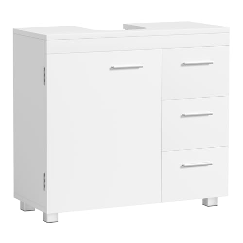 Meuble sous Lavabo VASAGLE Blanc Nuage Meuble sous Lavabo VASAGLE Blanc Nuage