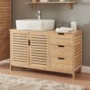Meuble sous-Vasque en Bambou Naturel