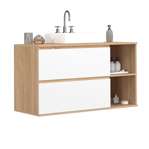 Meuble sous Vasque Suspendu TOMI Blanc Meuble sous Vasque Suspendu TOMI Blanc