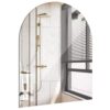 Miroir Arqué Autocollant pour Salle de Bain