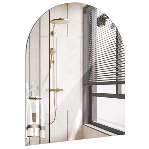 Miroir Arqué Autocollant pour Salle de Bain Miroir Arqué Autocollant pour Salle de Bain