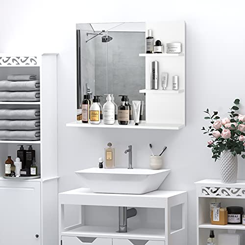 Miroir de Salle de Bain avec Étagères Miroir de Salle de Bain avec Étagères