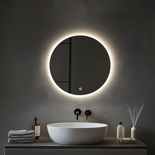 Miroir de Salle de Bain Éclairé 50cm