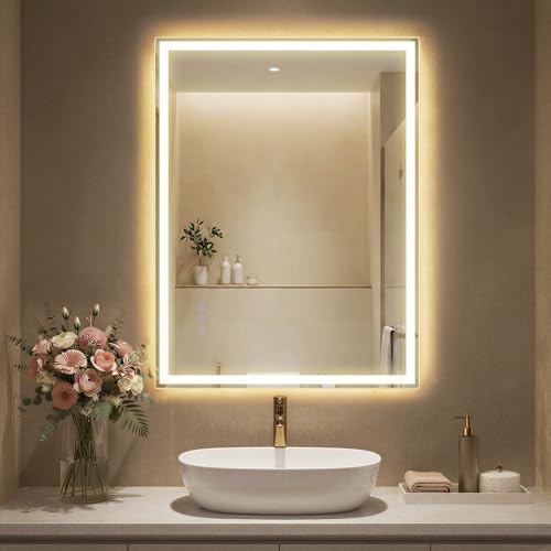 Miroir de Salle de Bain Éclairé SONMGICS Miroir de Salle de Bain Éclairé SONMGICS