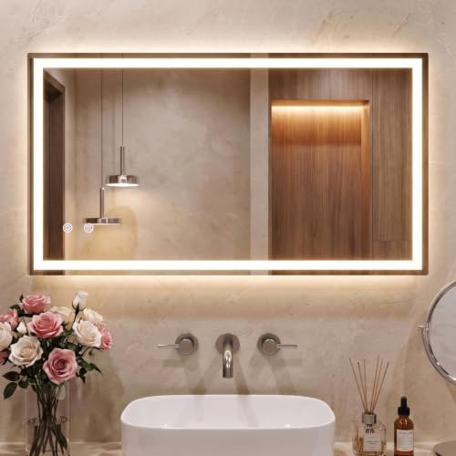 Miroir de Salle de Bain LED 120 x 60 cm
