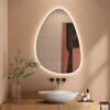 Miroir de Salle de Bain LED 80 x 55 cm